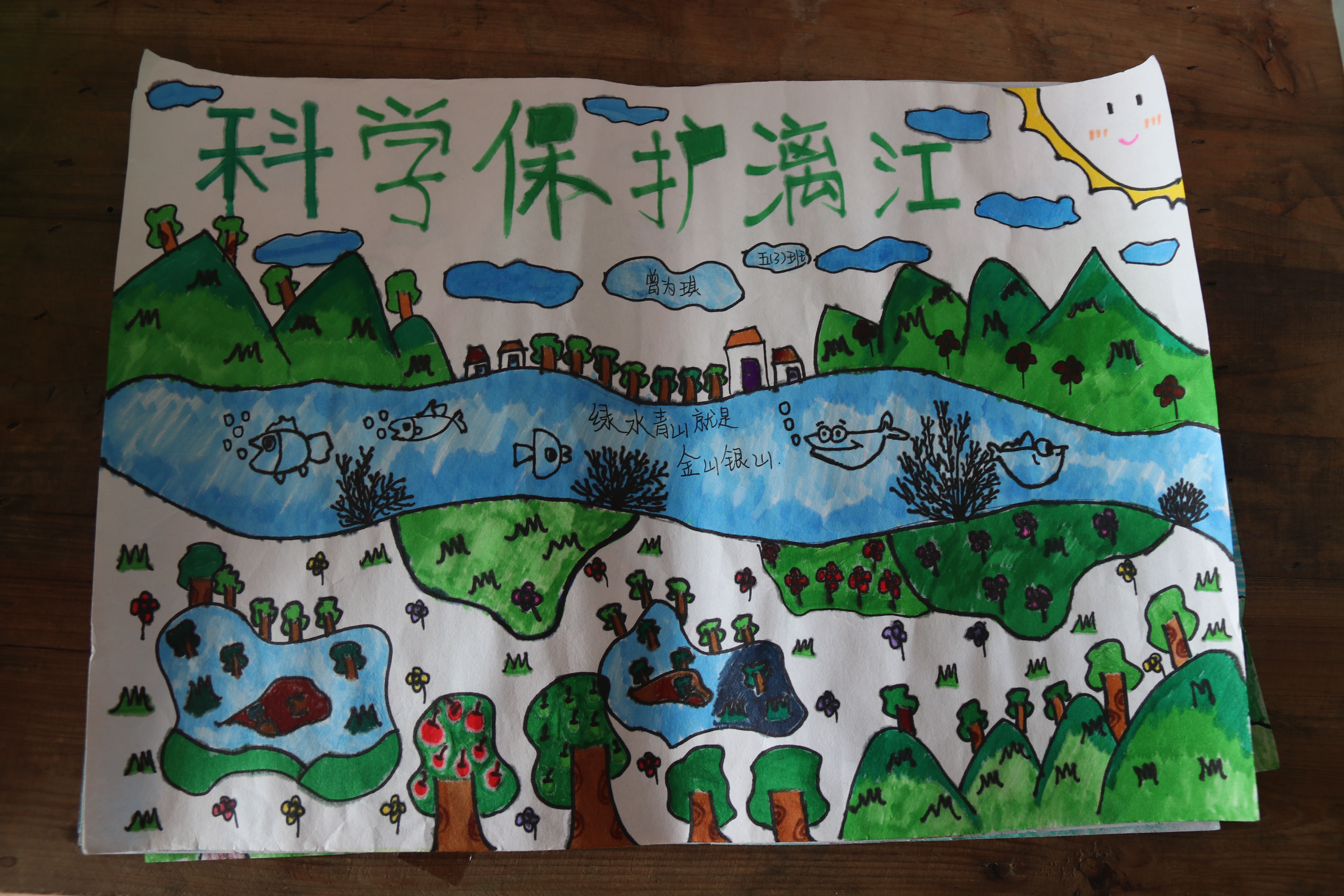 小学生关于公益的画【小学生公益画优秀作品简单】